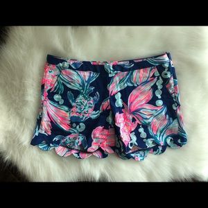 Lilly Pulitzer scalloped shorts